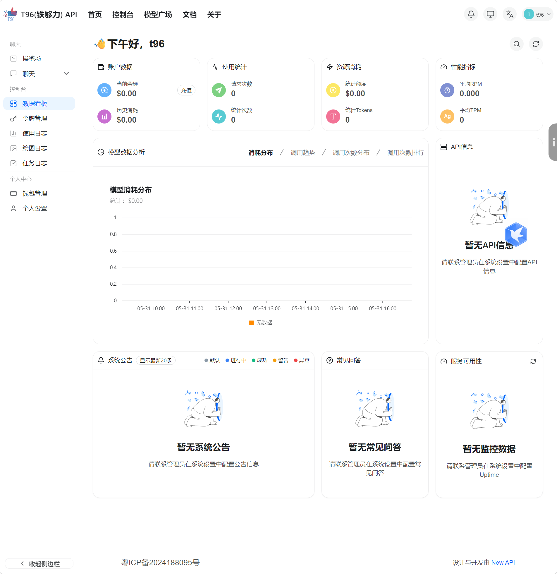 数据看板与额度余额
